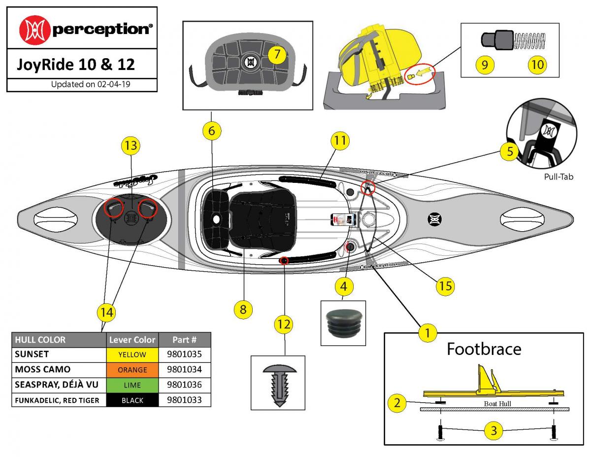 JoyRide 10 & 12 boat schematic 