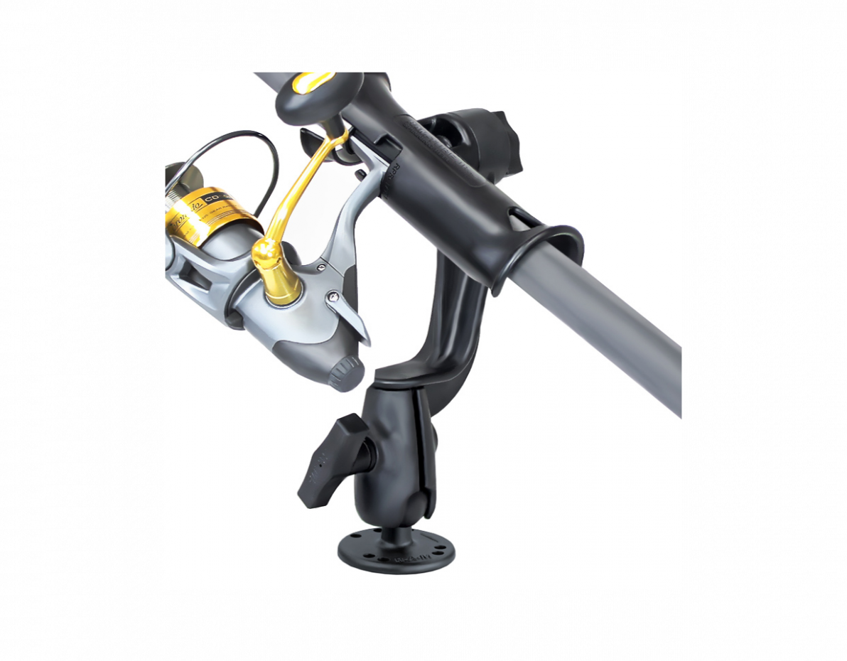 RAM® Tube™ Fishing Rod Holder with Revolution Ratchet and Socket Arm – RAM  Mounts